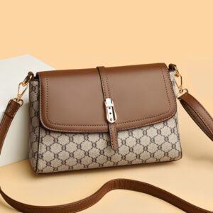 PU Leather Messenger Bag for Women