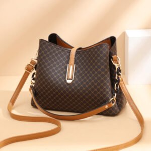 PU Leather Bucket Bag-Sleek & Functional